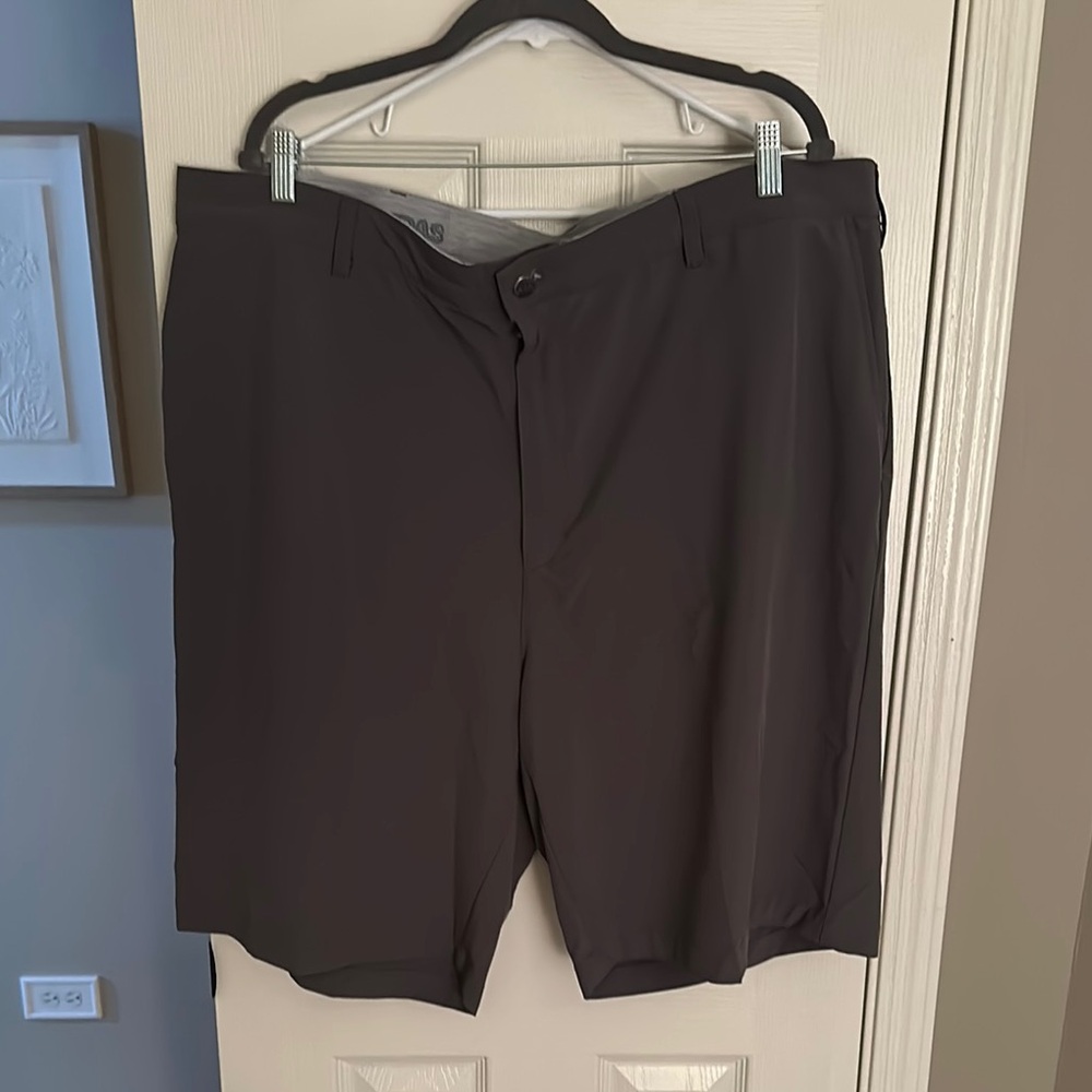 Men's Adidas big & tall  gray golf Shorts